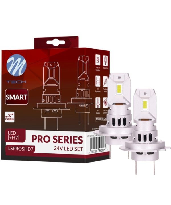 Kimpiris - Λάμπες Led H7 M-Tech LSPROSHD7 24volt 46watt Smart Pro Series 6000k 2 Τεμάχια
