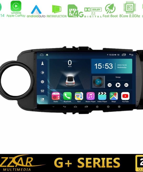 Kimpiris - Bizzar G+ Series Toyota Yaris 2015-2019  8core Android14 6+128GB Navigation Multimedia Tablet 9" (Μαύρο Χρώμα)