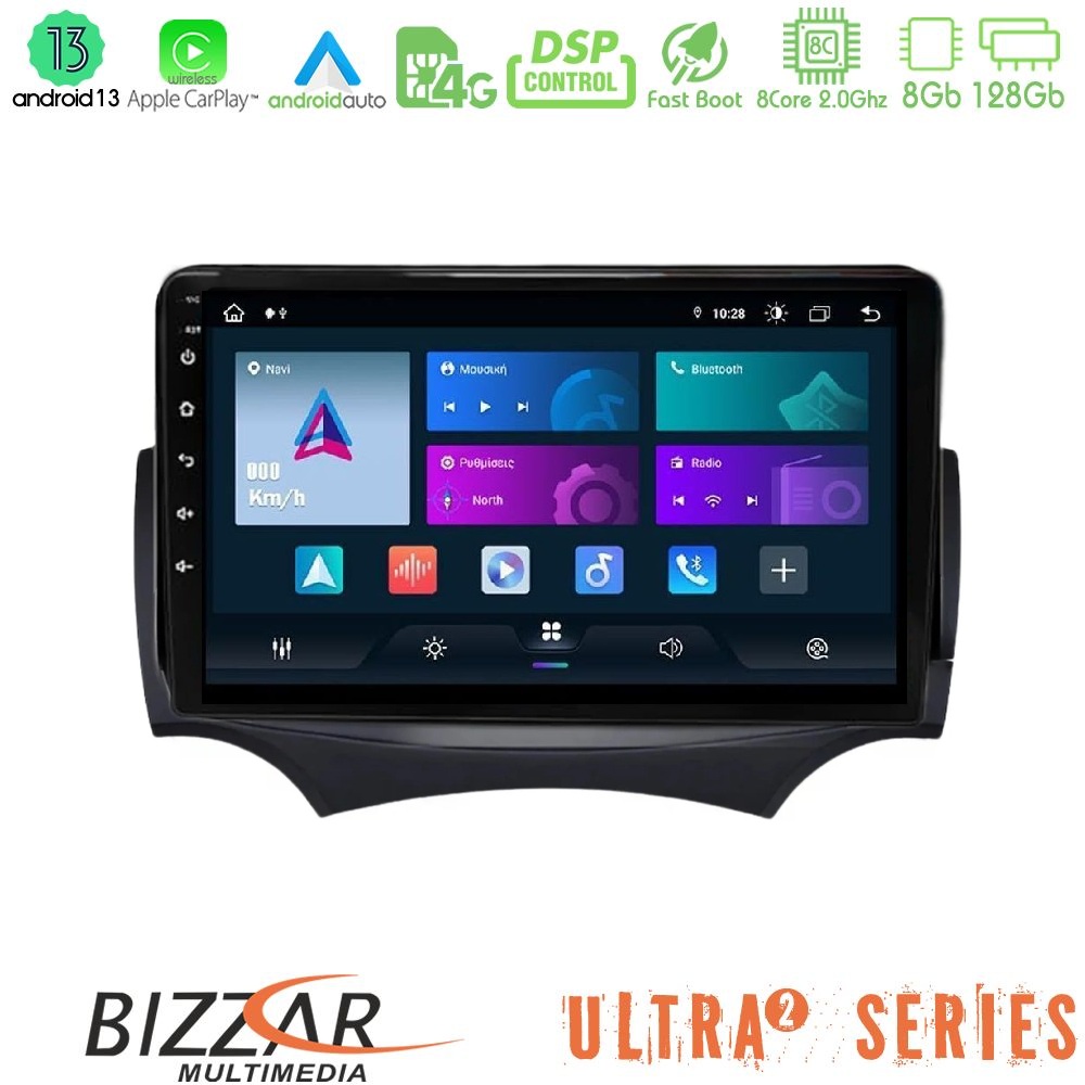 Kimpiris - Bizzar Ultra Series Ford Ka 2009-2017 8core Android13 8+128GB Navigation Multimedia Tablet 9"