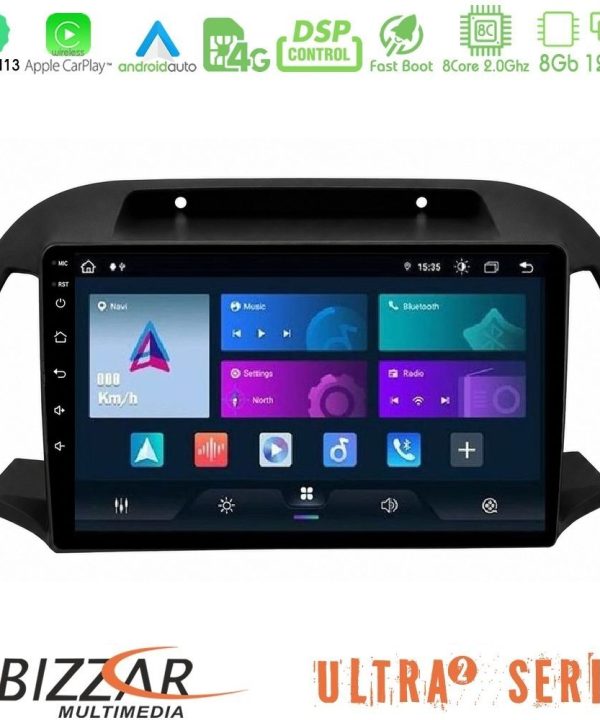 Kimpiris - Bizzar Ultra Series Nissan Micra K12 2002-2010 8core Android13 8+128GB Navigation Multimedia Tablet 9"