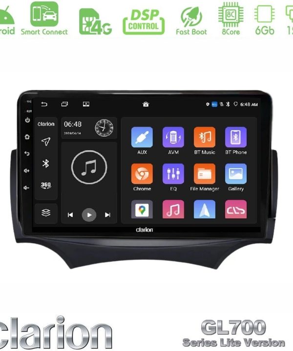 Kimpiris - Clarion GL700 Lite Series 8Core Android ClarionOS 6+128GB Ford Ka 2009-2017 Navigation Multimedia Tablet 9" Με Carplay & Android Auto