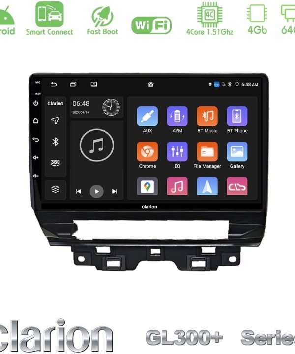 Kimpiris - Clarion GL300+ Series 4Core Android ClarionOS 4+64GB  Renault Trafic 2022-> Navigation Multimedia Tablet 10"