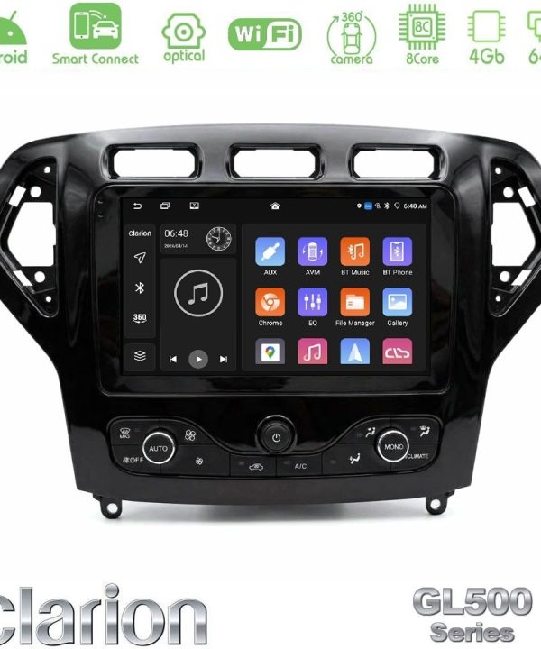 Kimpiris - Clarion GL500 Series 8Core Android ClarionOS 4+64GB  Ford Mondeo 2007-2010 (Auto AC με NAVI) Navigation Multimedia Tablet 9"