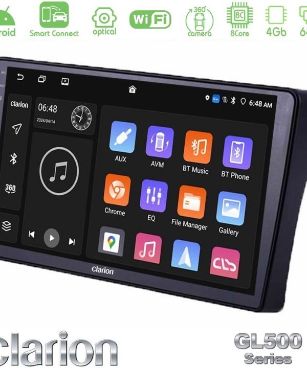Kimpiris - Clarion GL500 Series 8Core Android ClarionOS 4+64GB  Nissan Navara D40 Navigation Multimedia Tablet 9"