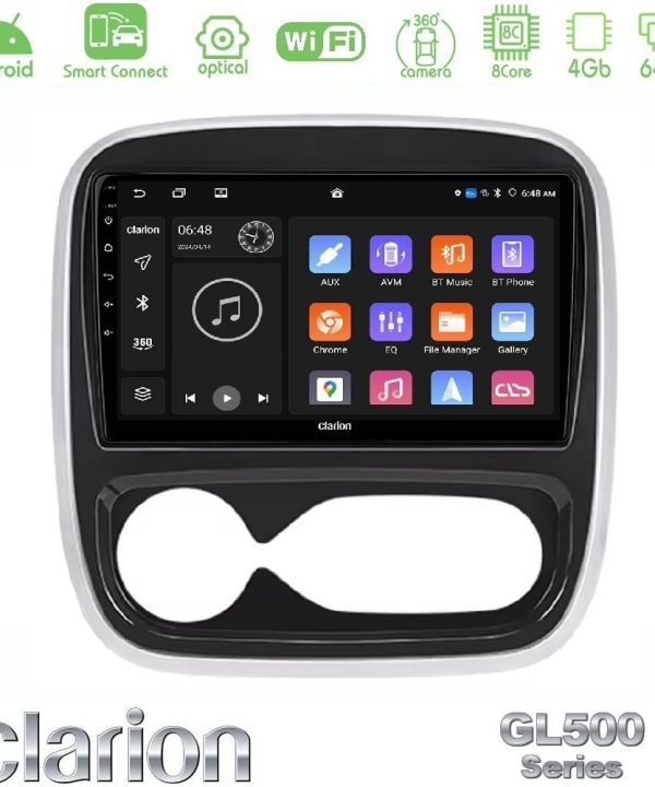 Kimpiris - Clarion GL500 Series 8Core Android ClarionOS 4+64GB  Renault/Nissan/Opel/Fiat Navigation Multimedia Tablet 9" (AUTO A/C)