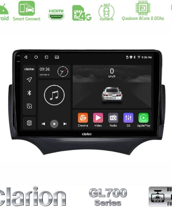 Kimpiris - Clarion GL700 QUALCOMM Series 8Core Android ClarionOS 4+64GB Ford Ka 2009-2017 Navigation Multimedia Tablet 9" Με Carplay & Android Auto