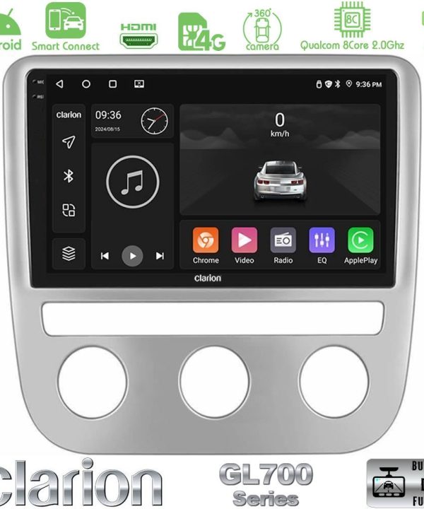 Kimpiris - Clarion GL700 QUALCOMM Series 8Core Android ClarionOS 4+64GB VW Scirocco / Eos Navigation Multimedia Tablet 9" Με Carplay & Android Auto