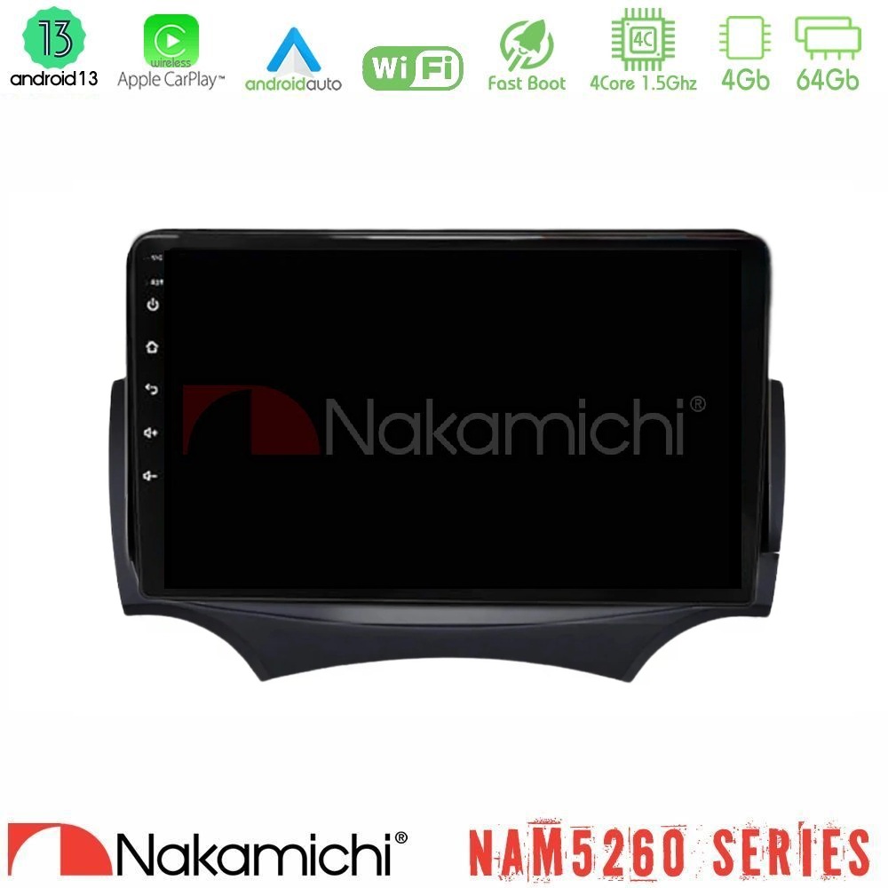 Kimpiris - Nakamichi NAM5260 Series 4Core Android13 4+64GB Ford Ka 2009-2017 Navigation Multimedia Tablet 9" Με Carplay & Android Auto