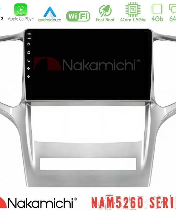 Kimpiris - Nakamichi NAM5260 Series 4Core Android13 4+64GB Jeep Grand Cherokee 2011-2013 Navigation Multimedia Tablet 9" Με Carplay & Android Auto