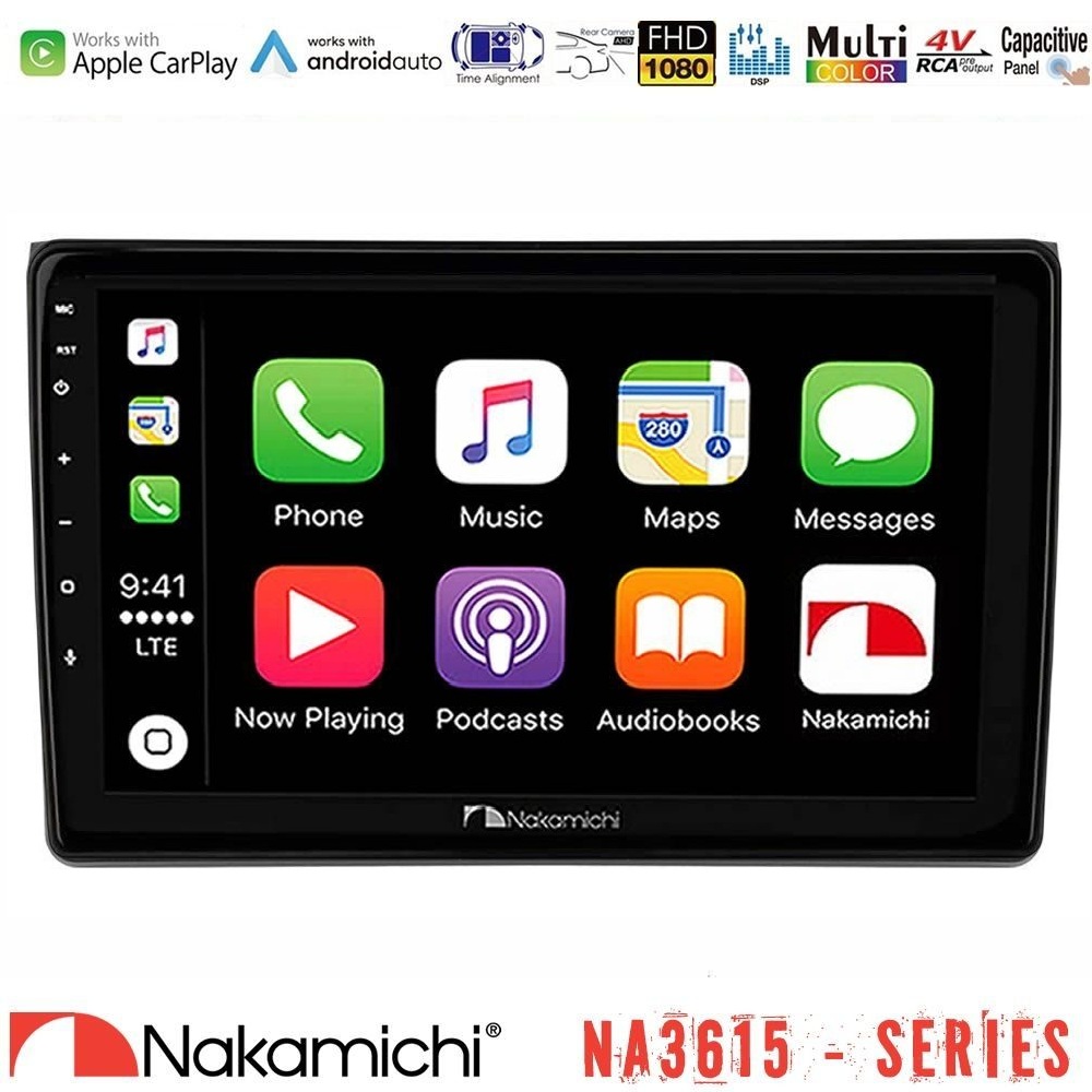 Kimpiris - Nakamichi NA3615 Series Με Wireless Carplay & Android Auto Audi A4 B7 Media Station Tablet 9"