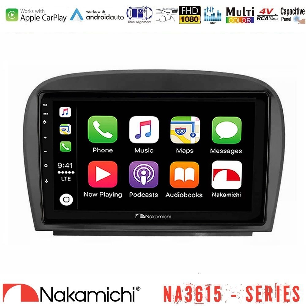 Kimpiris - Nakamichi NA3615 Series Με Wireless Carplay & Android Auto Mercedes SL Class 2005-2011 Media Station Tablet 9"