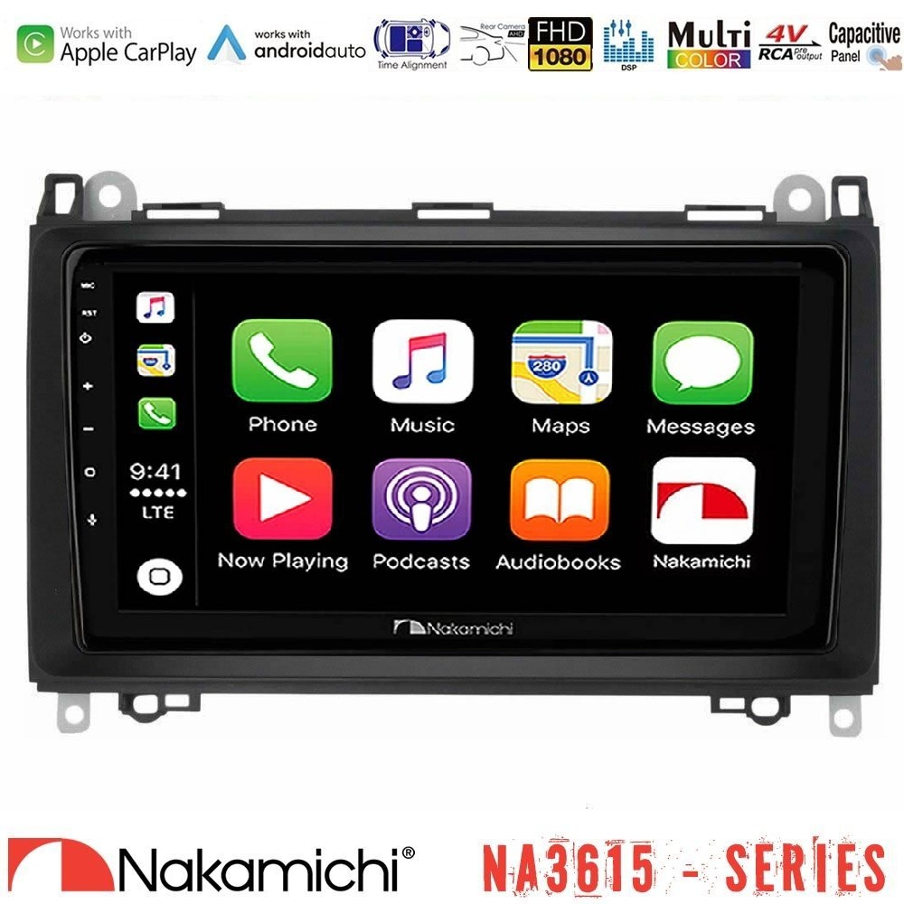 Kimpiris - Nakamichi NA3615 Series Με Wireless Carplay & Android Auto Mercedes A/B/Vito/Sprinter Class Media Station Tablet 9"