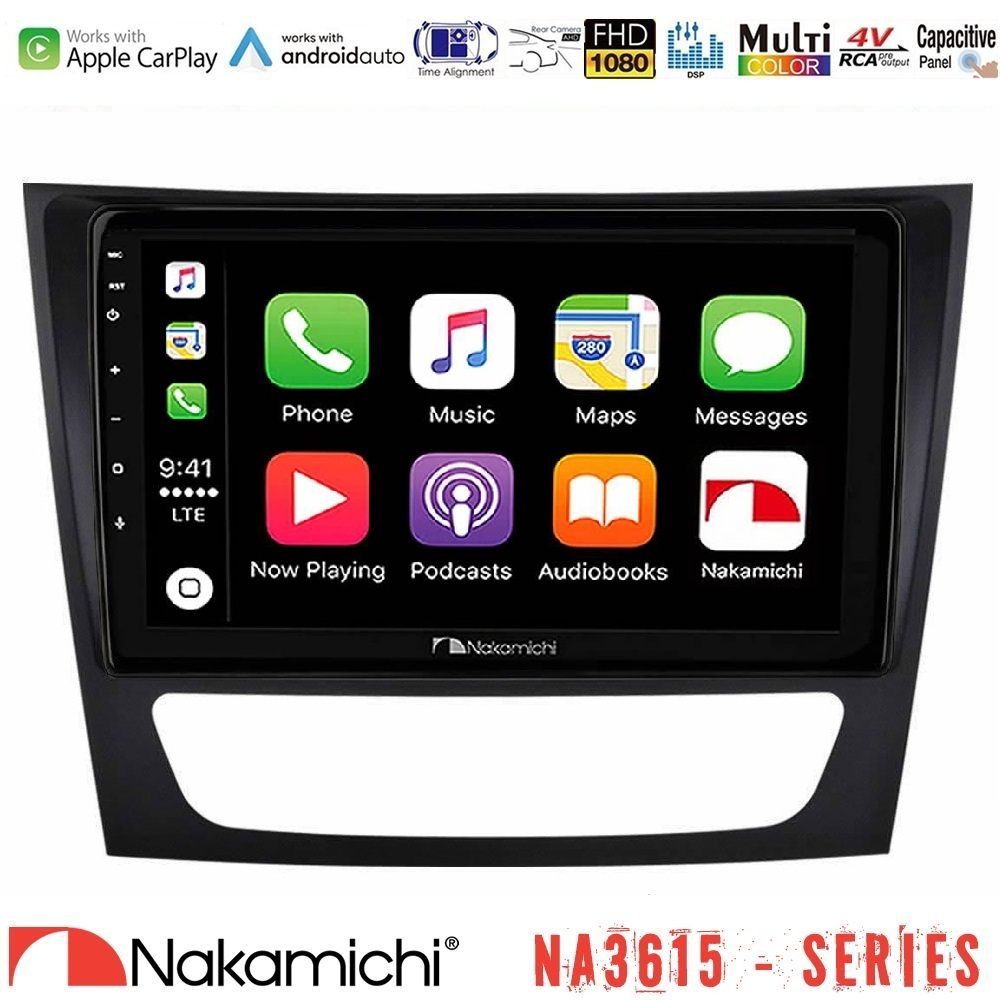 Kimpiris - Nakamichi NA3615 Series Με Wireless Carplay & Android Auto Mercedes E Class / CLS Class Media Station Tablet 9"
