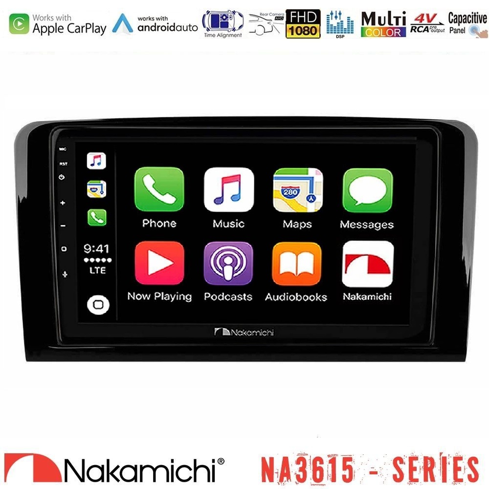 Kimpiris - Nakamichi NA3615 Series Με Wireless Carplay & Android Auto Mercedes ML/GL Class Media Station Tablet 9"