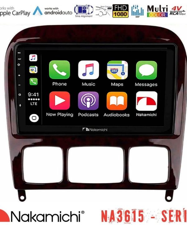 Kimpiris - Nakamichi NA3615 Series Με Wireless Carplay & Android Auto Mercedes S Class 1999-2004 (W220) Media Station Tablet 9"