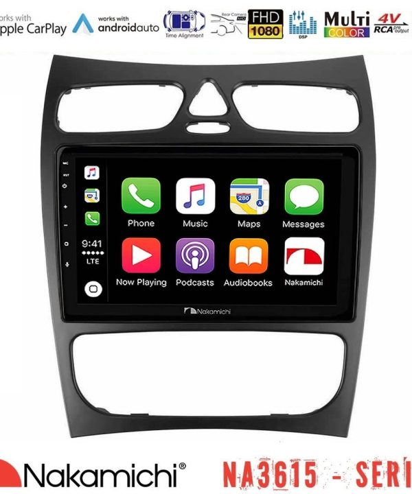 Kimpiris - Nakamichi NA3615 Series Με Wireless Carplay & Android Auto Mercedes CLK Class W209 2000-2004 Media Station Tablet 9"