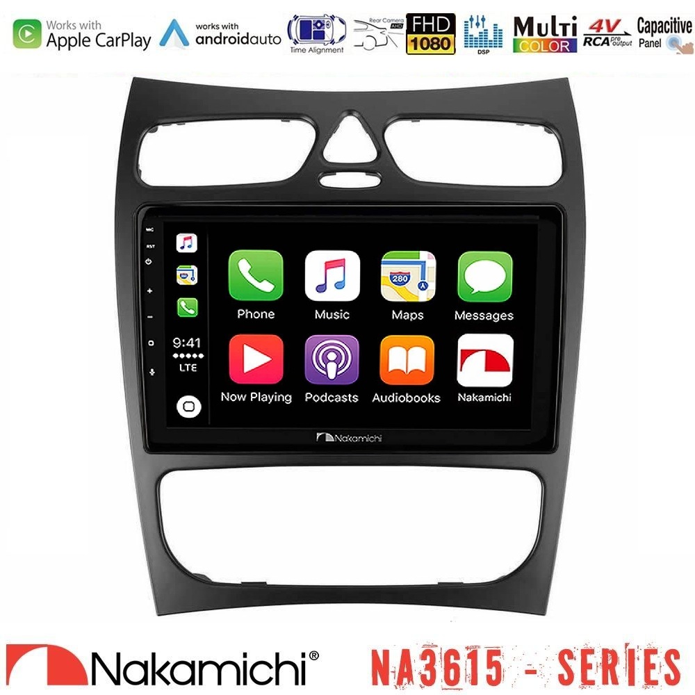 Kimpiris - Nakamichi NA3615 Series Με Wireless Carplay & Android Auto Mercedes CLK Class W209 2000-2004 Media Station Tablet 9"
