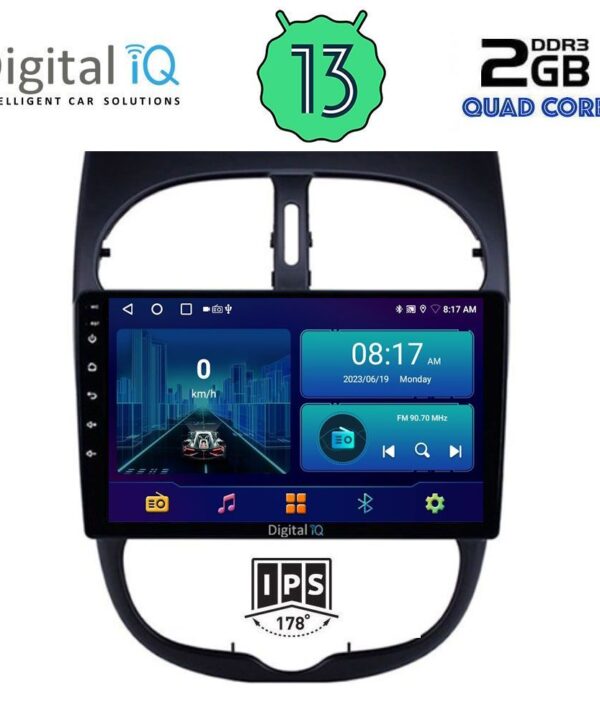 Kimpiris - DIGITAL IQ BXB 1506_GPS (9inc) MULTIMEDIA TABLET OEM PEUGEOT 206 mod. 1998-2006