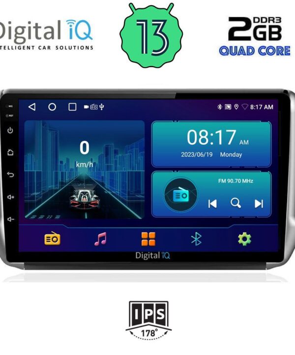 Kimpiris - DIGITAL IQ BXB 1508_GPS (10inc) MULTIMEDIA TABLET OEM PEUGEOT 208-2008 mod. 2012-2021
