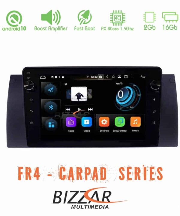 Bizzar FR4 Series CarPad 9 BMW 5 Series E39 X5 E53 4core Android 10 Navigation Multimedia