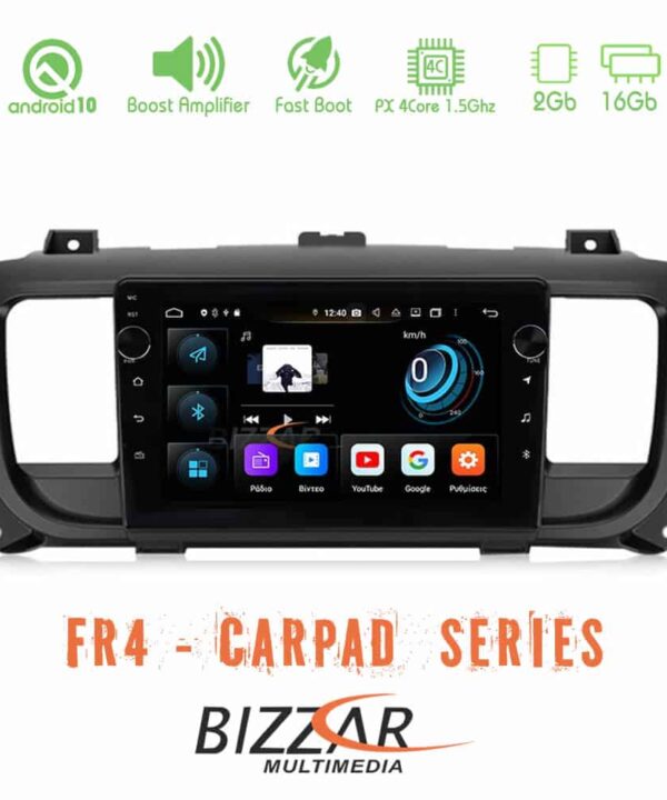 Bizzar FR4 Series CarPad 9 CitroenPeugeotOpelToyota 4core Android 10 Navigation Multimedia