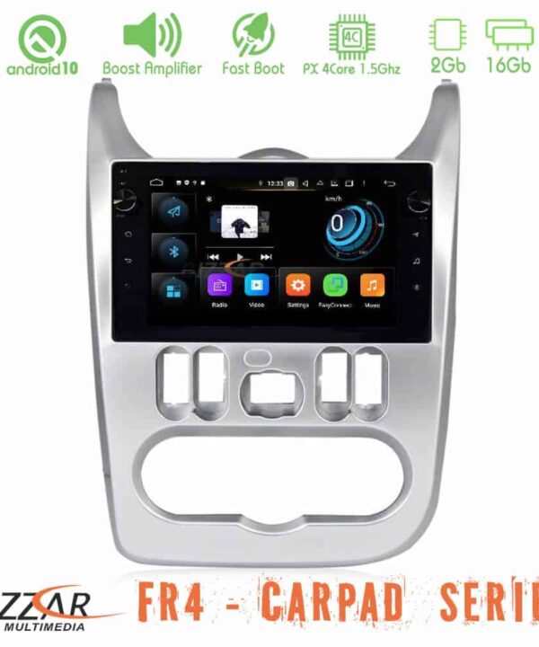 Bizzar FR4 Series CarPad 9 Dacia DusterSanderoLogan 4core Android 10 Navigation Multimedia