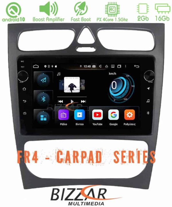 Bizzar FR4 Series CarPad 9 Mercedes W203 2000 2004 4core Android 10 Navigation Multimedia