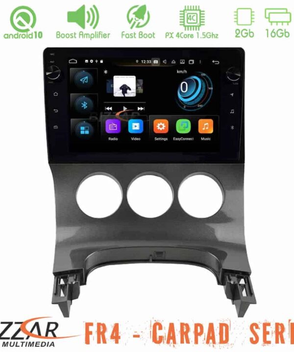 Bizzar FR4 Series CarPad 9 Peugeot 3008 Manual AC 4core Android 10 Navigation Multimedia
