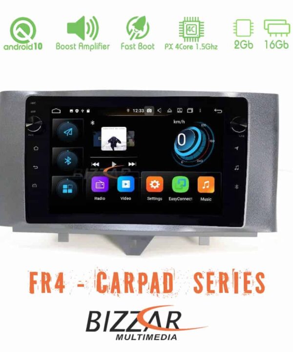 Bizzar FR4 Series CarPad 9 Smart 451 Facelift 4core Android 10 Navigation Multimedia