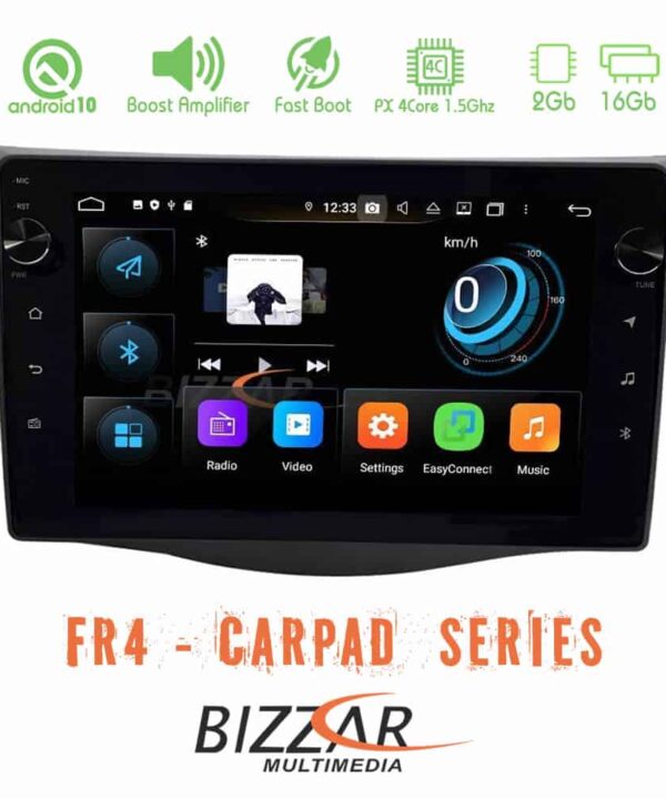 Bizzar FR4 Series CarPad 9 Toyota Rav4 2006 2012 4core Android 10 Navigation Multimedia