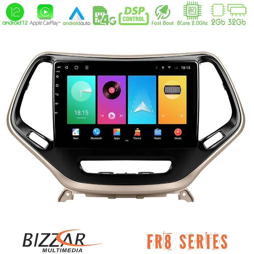 Bizzar FR8 Series Jeep Cherokee 2014 2019 8core Android 11 232GB Navigation Multimedia Tablet 9