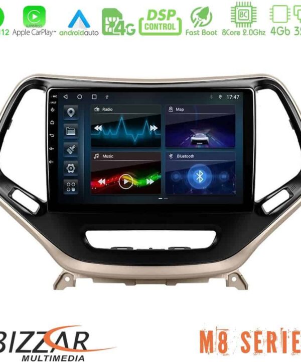 Bizzar M8 Series Jeep Cherokee 2014 2019 8core Android12 432GB Navigation Multimedia Tablet 9