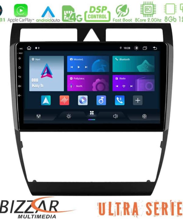 Bizzar Ultra Series Audi A6 C5 1997 2004 8core Android11 8128GB Navigation Multimedia Tablet 9