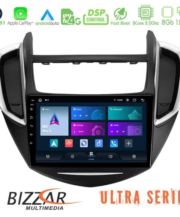 Bizzar Ultra Series Chevrolet Trax 2013 2020 8core Android11 8128GB Navigation Multimedia Tablet 9