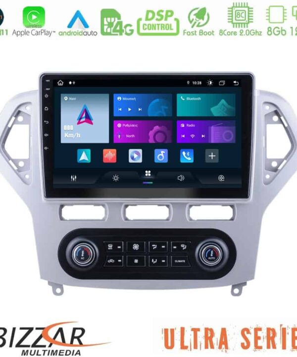 Bizzar Ultra Series Ford Mondeo 2007 2011 Auto AC 8Core Android11 8128GB Navigation Multimedia Tablet 9