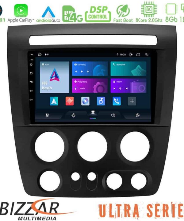 Bizzar Ultra Series Hummer H3 2005 2009 8core Android11 8128GB Navigation Multimedia Tablet 9