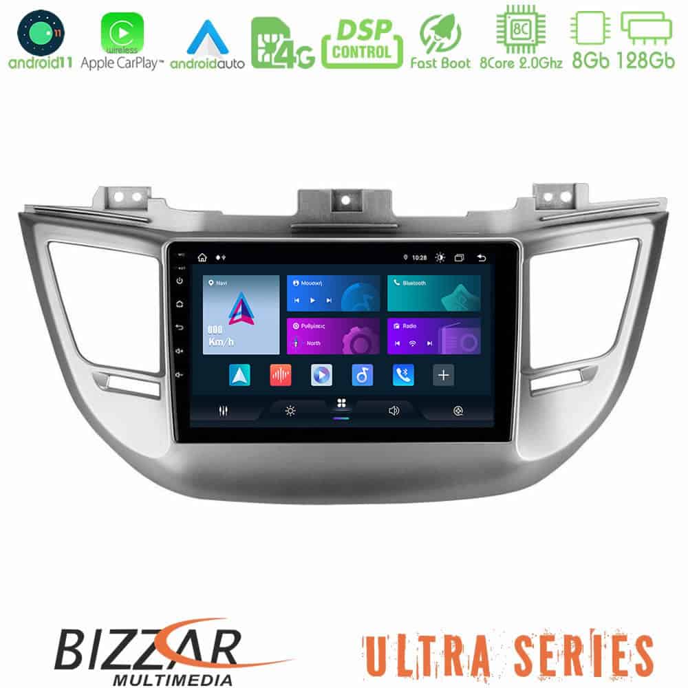 Bizzar Ultra Series Hyundai Tucson 2015 2018 8Core Android11 8128GB Navigation Multimedia Tablet 9