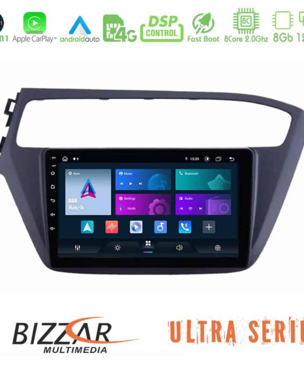 Bizzar Ultra Series Hyundai i20 8core Android11 8128GB Navigation Multimedia Tablet 9