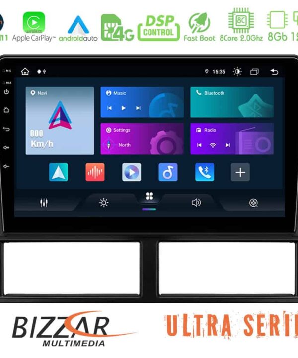 Bizzar Ultra Series Jeep Grand Cherokee 1999 2004 8core Android11 8128GB Navigation Multimedia Tablet 9