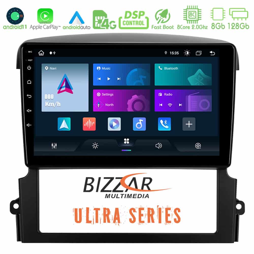 Bizzar Ultra Series Kia Sorento 8core Android11 8128GB Navigation Multimedia Tablet 9
