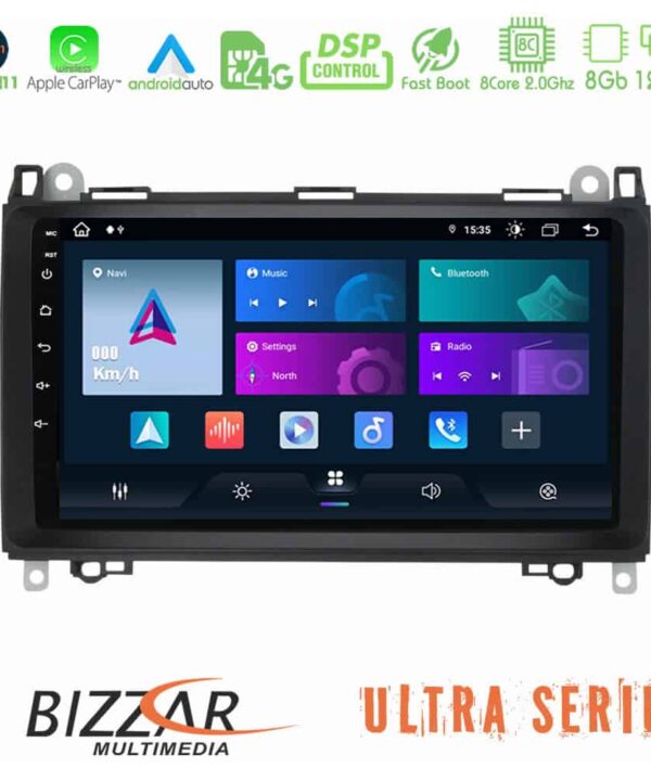 Bizzar Ultra Series Mercedes ABVitoSprinter Class 8core Android11 8128GB Navigation Multimedia 9