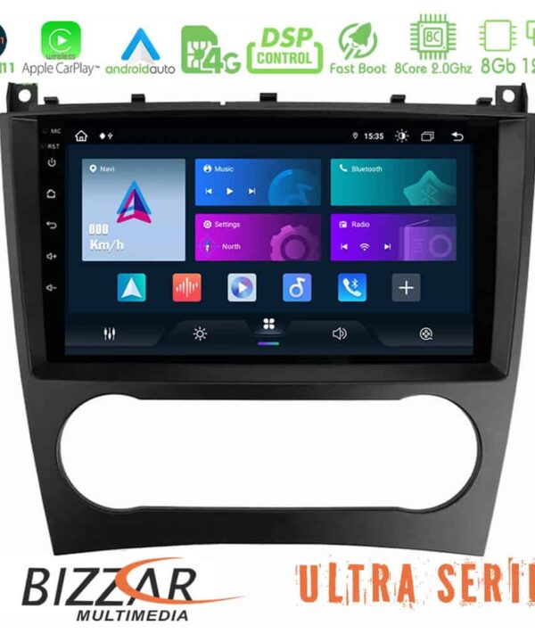 Bizzar Ultra Series Mercedes W203 Facelift 8core Android11 8128GB Navigation Multimedia Tablet 9