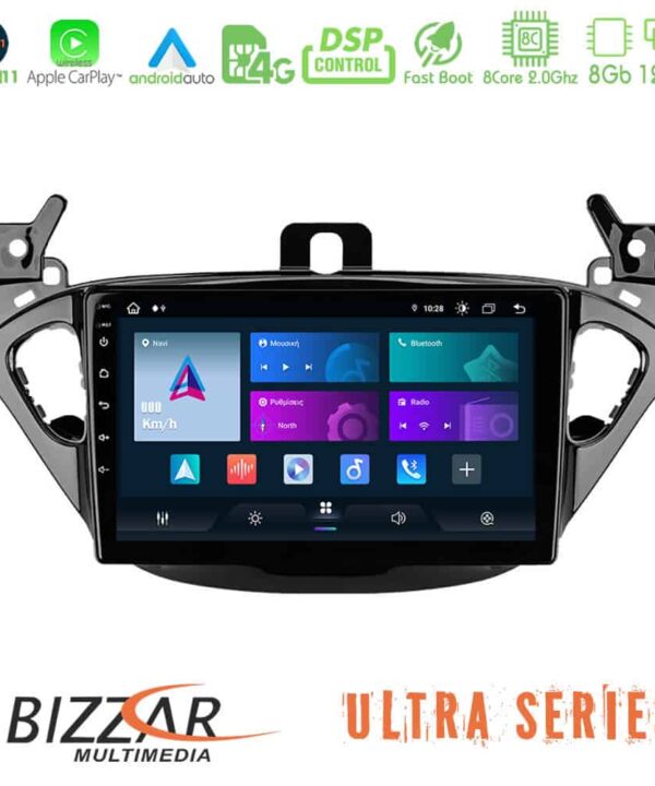 Bizzar Ultra Series Opel Corsa EAdam 8core Android 11 8128GB Navigation Multimedia Tablet 9