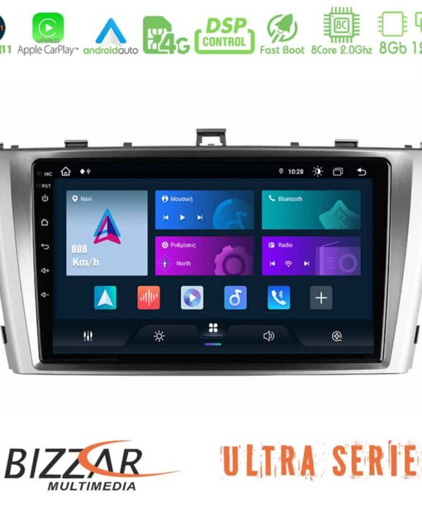 Bizzar Ultra Series Toyota Avensis T27 8core Android11 8128GB Navigation Multimedia Tablet 9