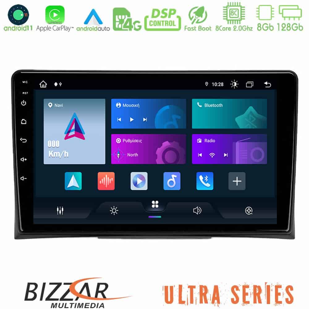 Bizzar Ultra Series VW Transporter 2003 2015 8Core Android11 8128GB Navigation Multimedia Tablet 9