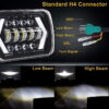 Full led φανάρια ledevo H4 Hi low 2 σκάλες μαζί με ημέρας και φλας 60w έκαστο 9 30v 16