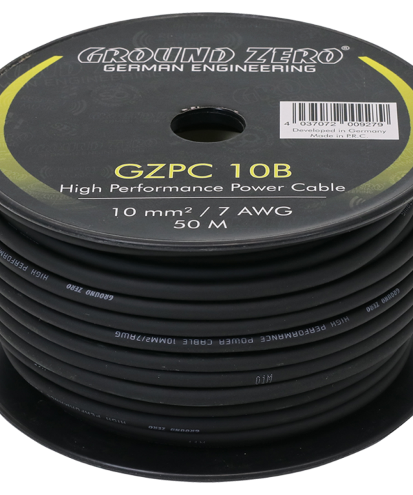 GZPC 10B - 10 mm² high quality CCA power wire – black