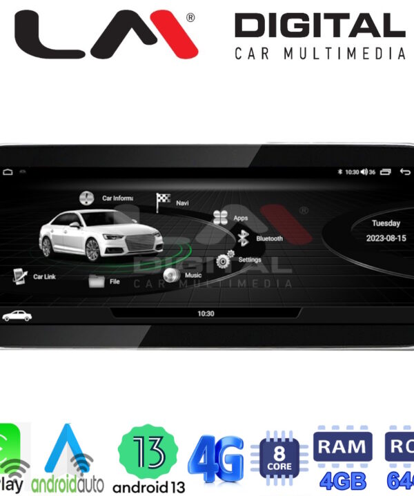 Kimpiris - LM Digital - LM GH4 310 HIGH Οθόνη OEM Multimedia Αυτοκινήτου για AUDI A4 2009 > 2017 με Navi (CarPlay/AndroidAuto/BT/GPS/WIFI/GPRS)