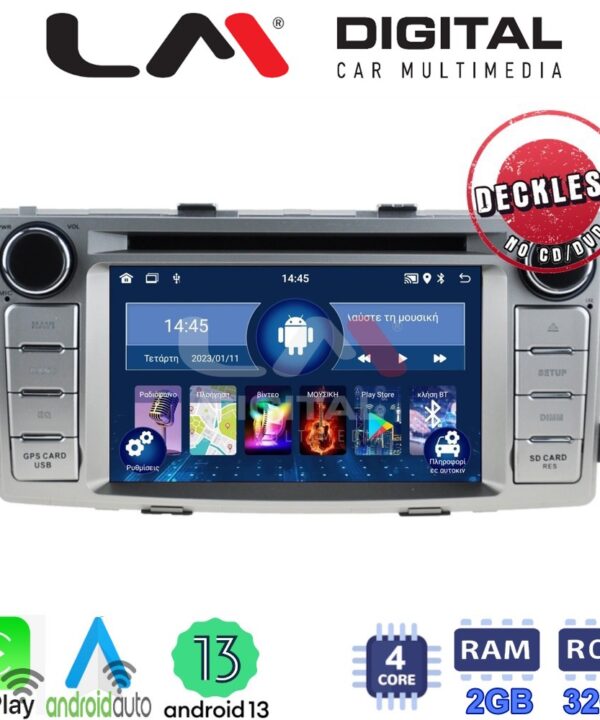 Kimpiris - LM Digital - LM N4143 GPS Οθόνη OEM Multimedia Αυτοκινήτου για TOYOTA HILUX 08>12 (CarPlay/AndroidAuto/BT/GPS/WIFI)