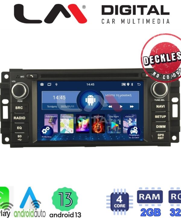 Kimpiris - LM Digital - LM N4202 GPS Οθόνη OEM Multimedia Αυτοκινήτου για Crysler & JEEP 2005>2011 (CarPlay/AndroidAuto/BT/GPS/WIFI)